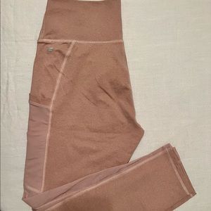 Fabletics Cropped Legging With Mesh Detailing (pink)